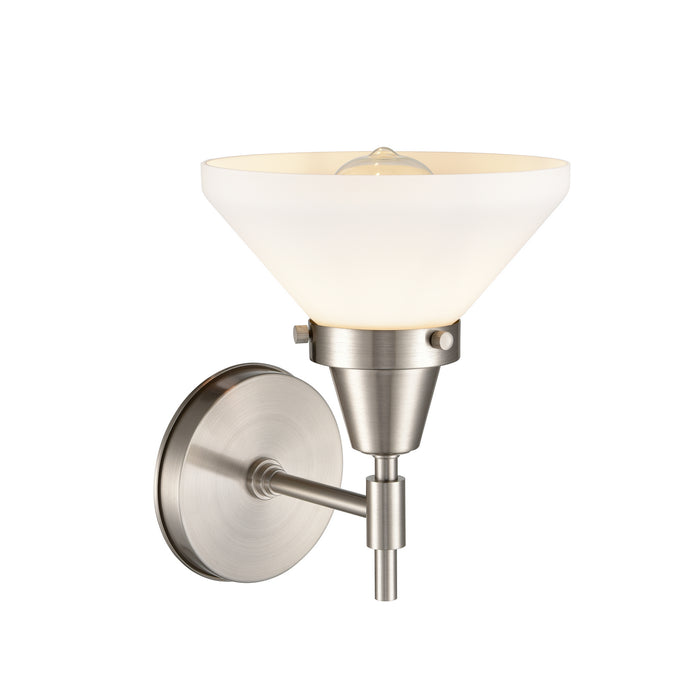 Innovations 447-1W-SN-W-LED LED Wall Sconce, Satin Nickel