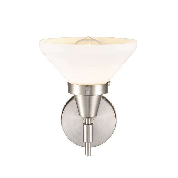 Innovations 447-1W-SN-W-LED LED Wall Sconce, Satin Nickel