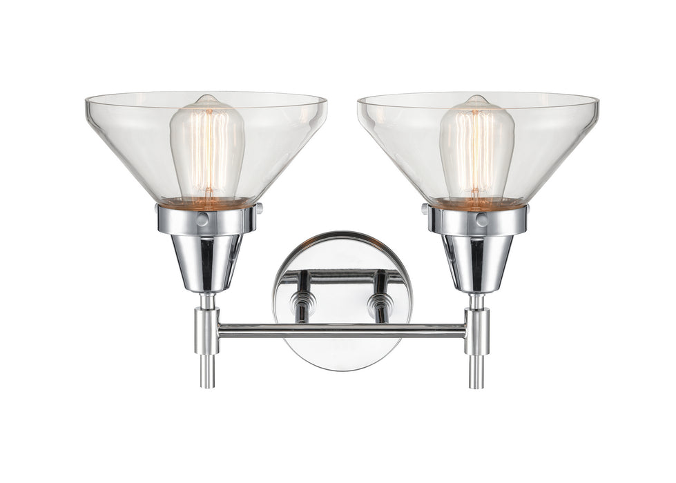 Innovations 447-2W-PC-CL-LED LED Bath Vanity, Polished Chrome