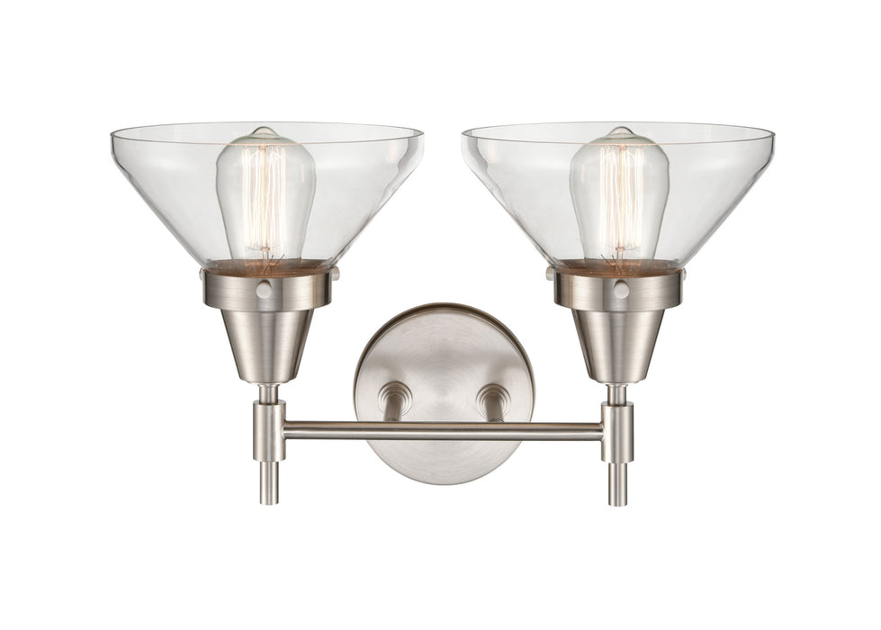 Innovations 447-2W-SN-CL-LED LED Bath Vanity, Satin Nickel