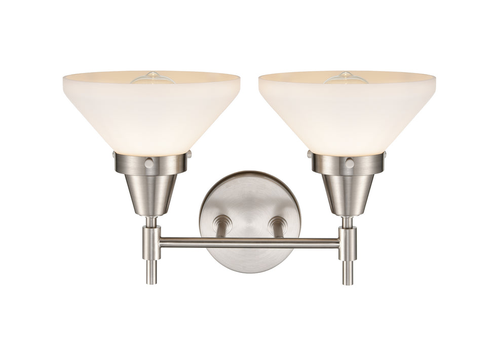 Innovations 447-2W-SN-W-LED LED Bath Vanity, Satin Nickel