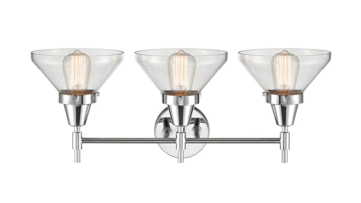 Innovations 447-3W-PC-CL-LED LED Bath Vanity, Polished Chrome