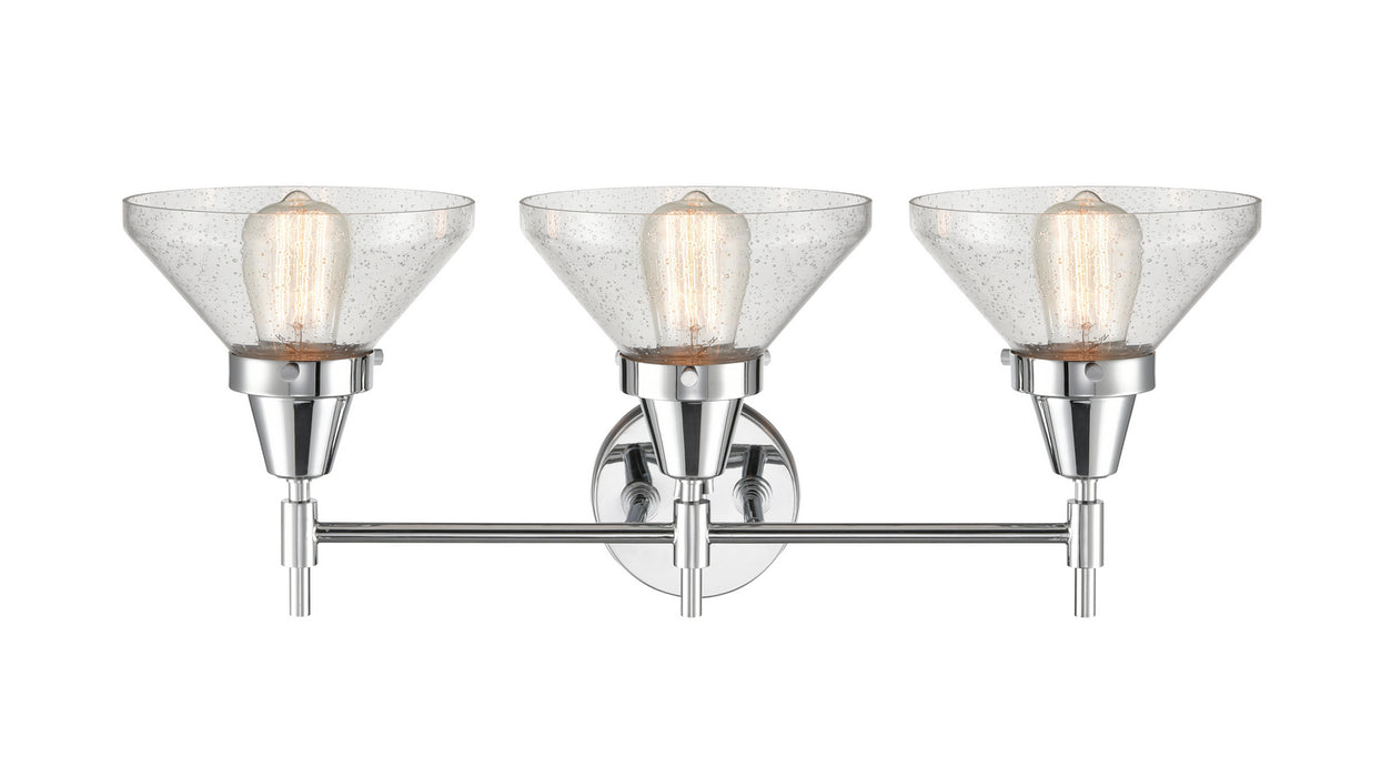Innovations 447-3W-PC-SDY-LED LED Bath Vanity, Polished Chrome