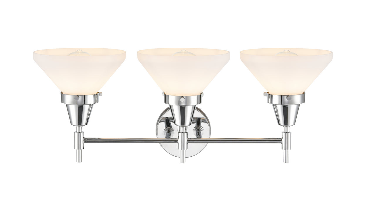 Innovations 447-3W-PC-W-LED LED Bath Vanity, Polished Chrome