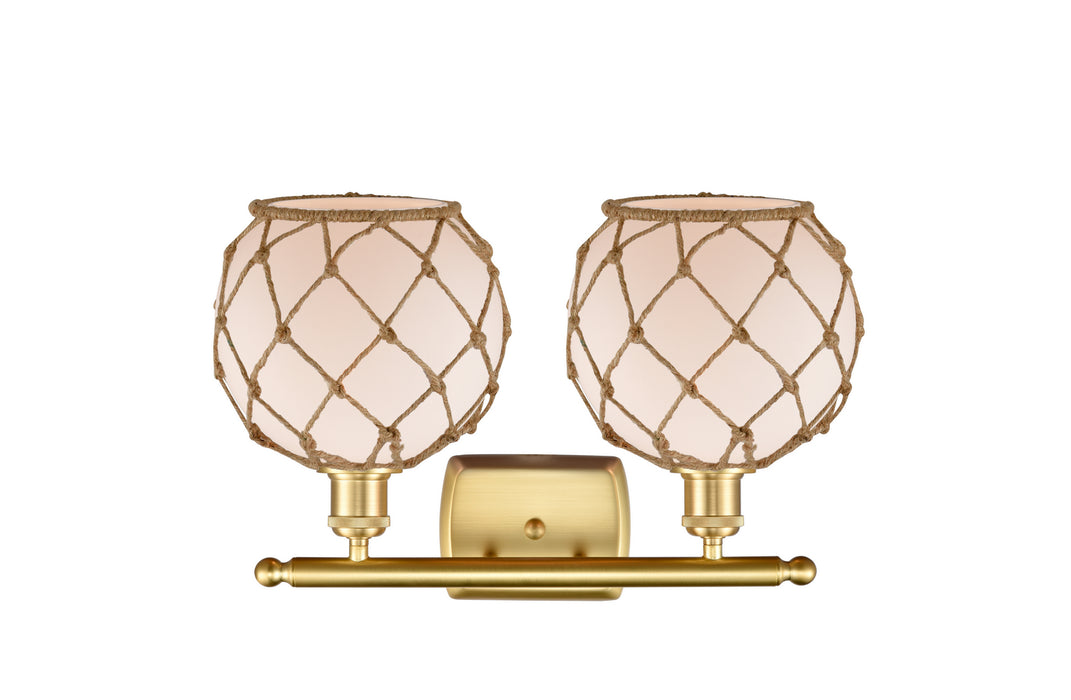 Innovations 516-2W-SG-G121-8RB-LED LED Bath Vanity, Satin Gold