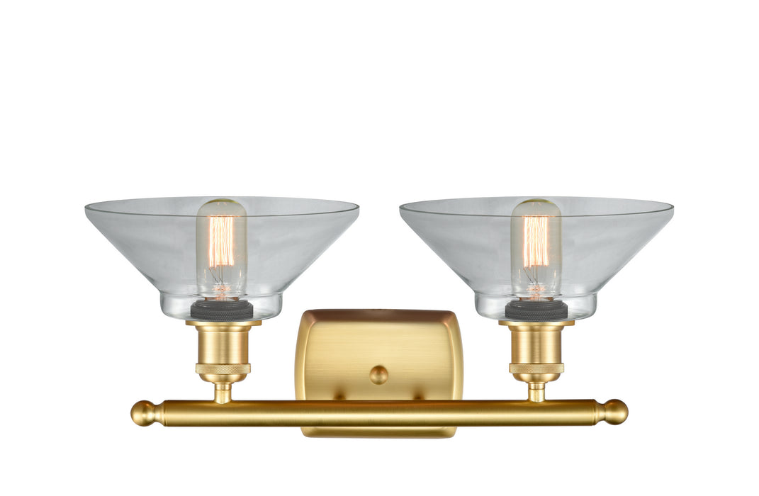 Innovations 516-2W-SG-G132-LED LED Bath Vanity, Satin Gold