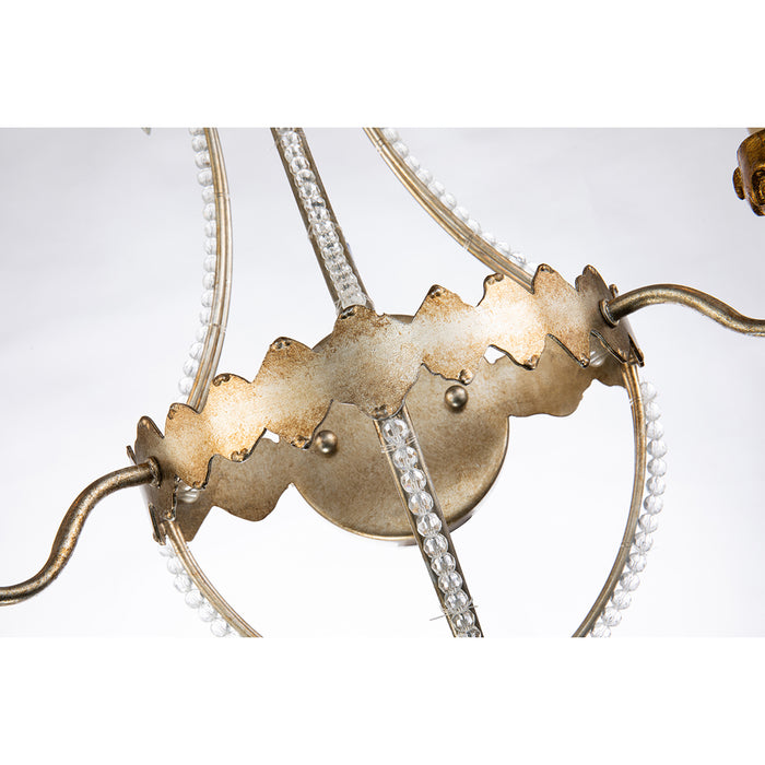 Lucas + McKearn SC1035-2 Two Light Wall Sconce, Distressed Silver/Gold