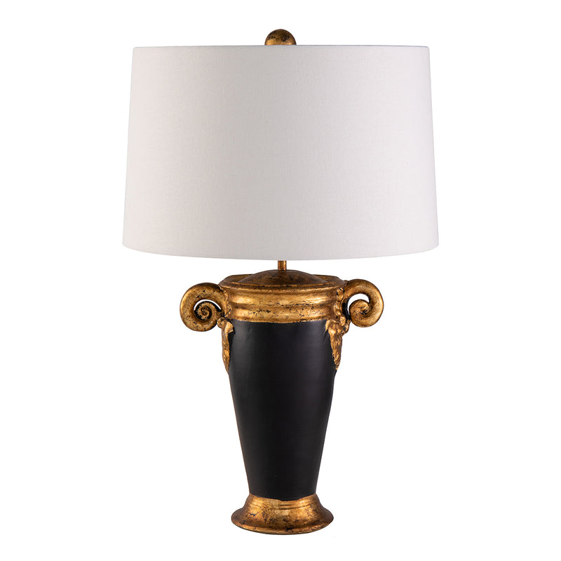 Lucas + McKearn TA1150 One Light Table Lamp, Black/Gold