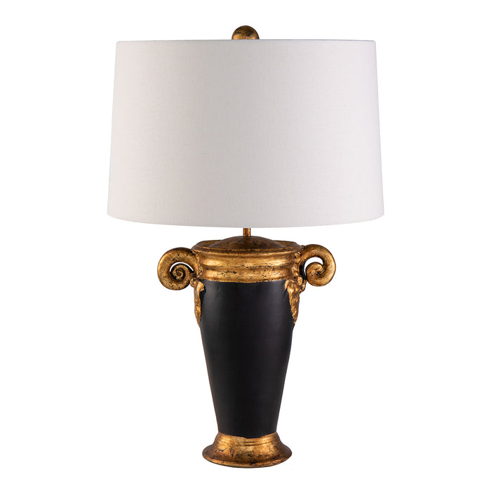 Lucas + McKearn TA1150 One Light Table Lamp, Black/Gold
