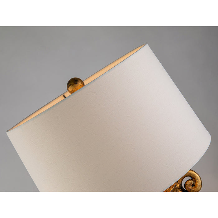 Lucas + McKearn TA1150 One Light Table Lamp, Black/Gold
