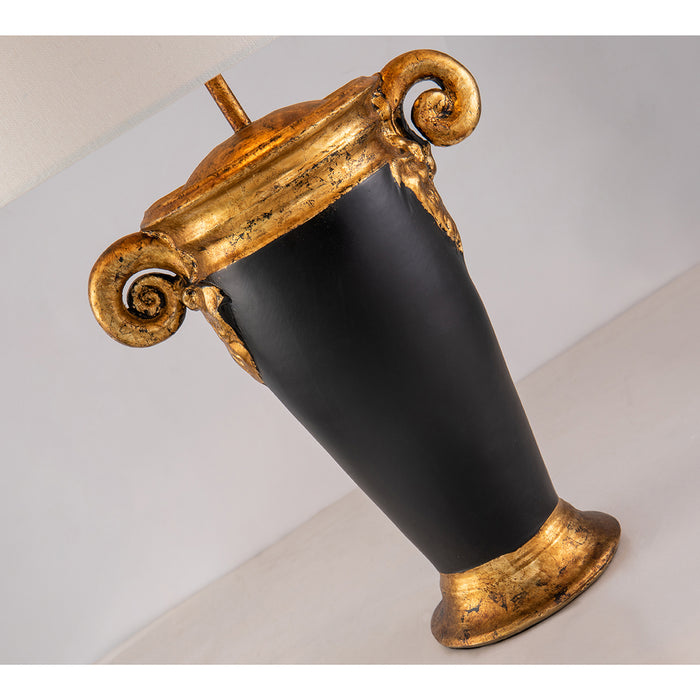 Lucas + McKearn TA1150 One Light Table Lamp, Black/Gold