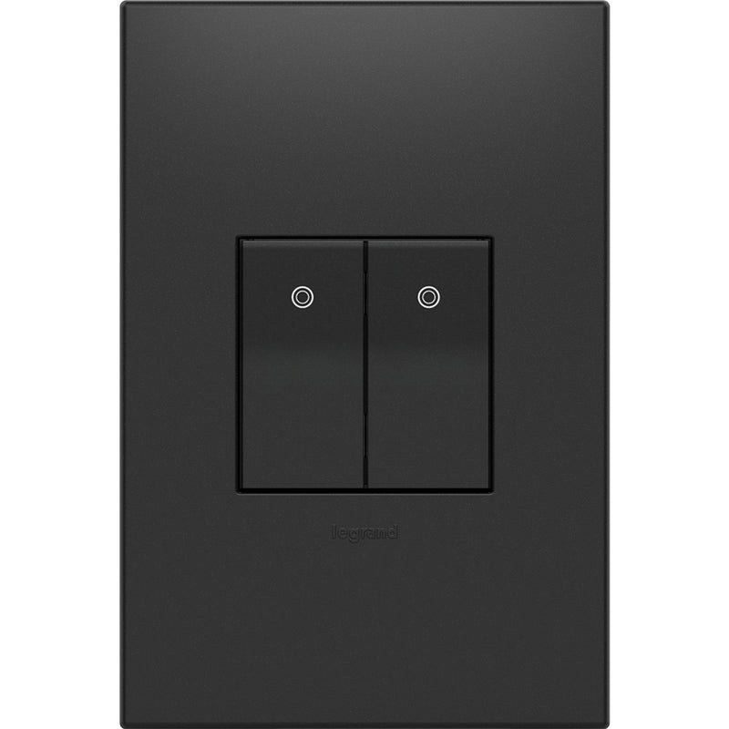 Legrand AABK1G4 Blank, Half-Size, Graphite