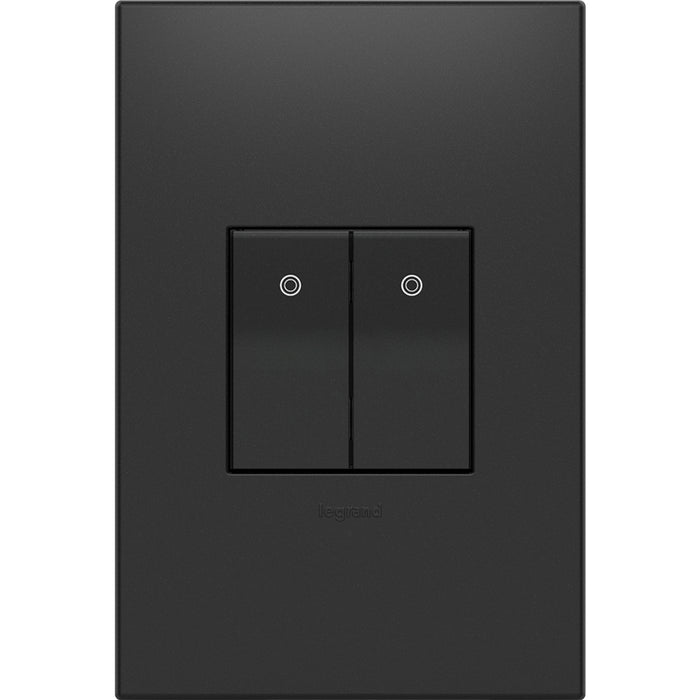 Legrand AABK1G4 Blank, Half-Size, Graphite