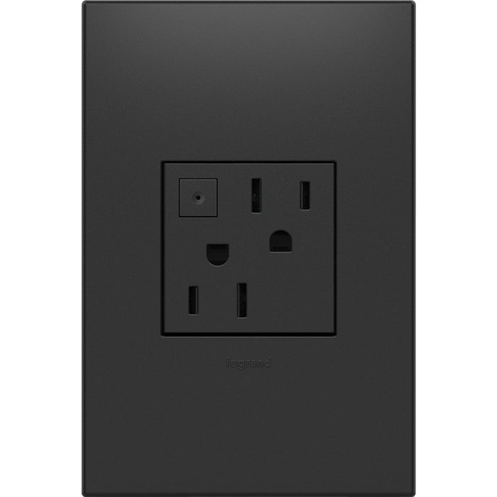 Legrand ARPS152G4 Energy-Saving On/Off Outlet, Graphite