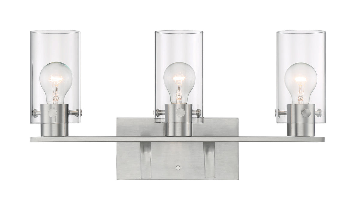 Nuvo Lighting 60-7173 Three Light Vanity, Brushed Nickel