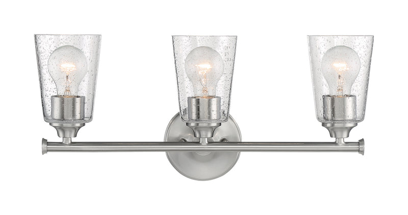 Nuvo Lighting 60-7183 Three Light Vanity, Brushed Nickel