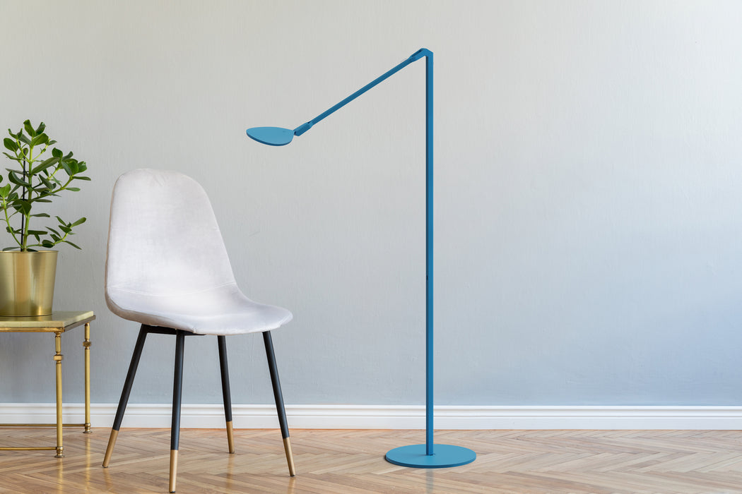Koncept SPY-W-MPB-USB-FLR LED Floor Lamp, Matte Pacific Blue