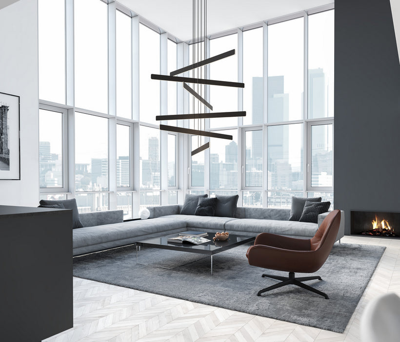 Koncept SUB-C6-SW-MTB LED Pendant, Matte Black