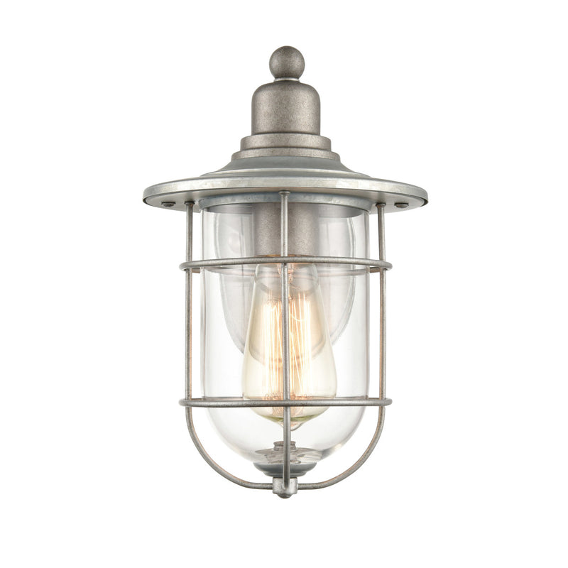 Millennium 2911-GA One Light Outdoor Wall Bracket, Galvanized