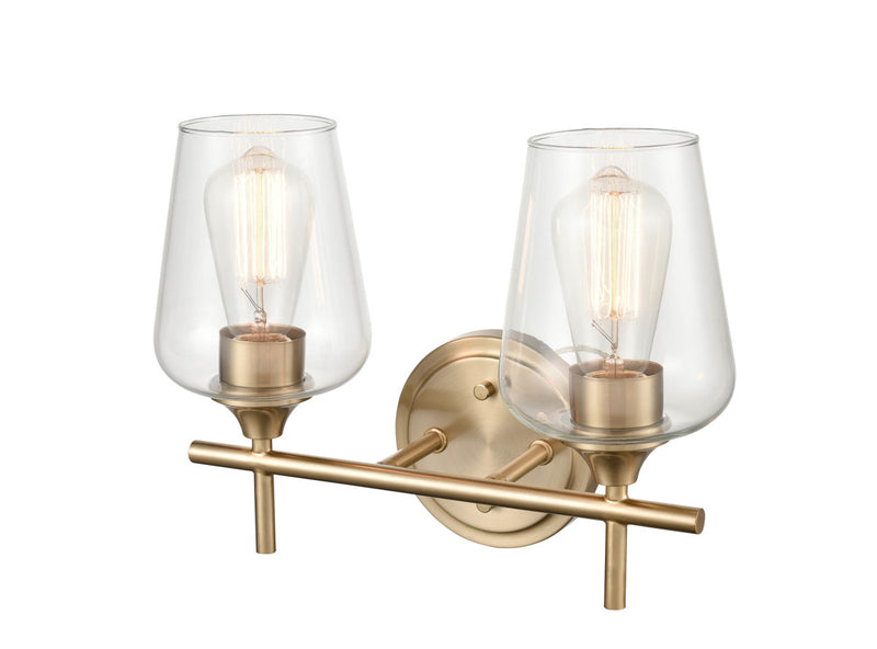 Millennium 9702-MG Two Light Vanity, Modern Gold