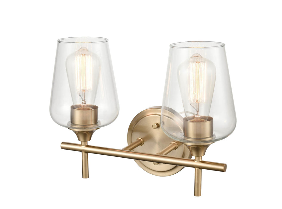 Millennium 9702-MG Two Light Vanity, Modern Gold