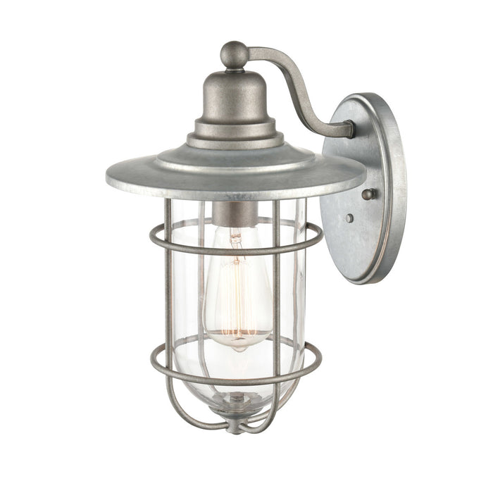 Millennium 2921-GA One Light Outdoor Wall Bracket, Galvanized
