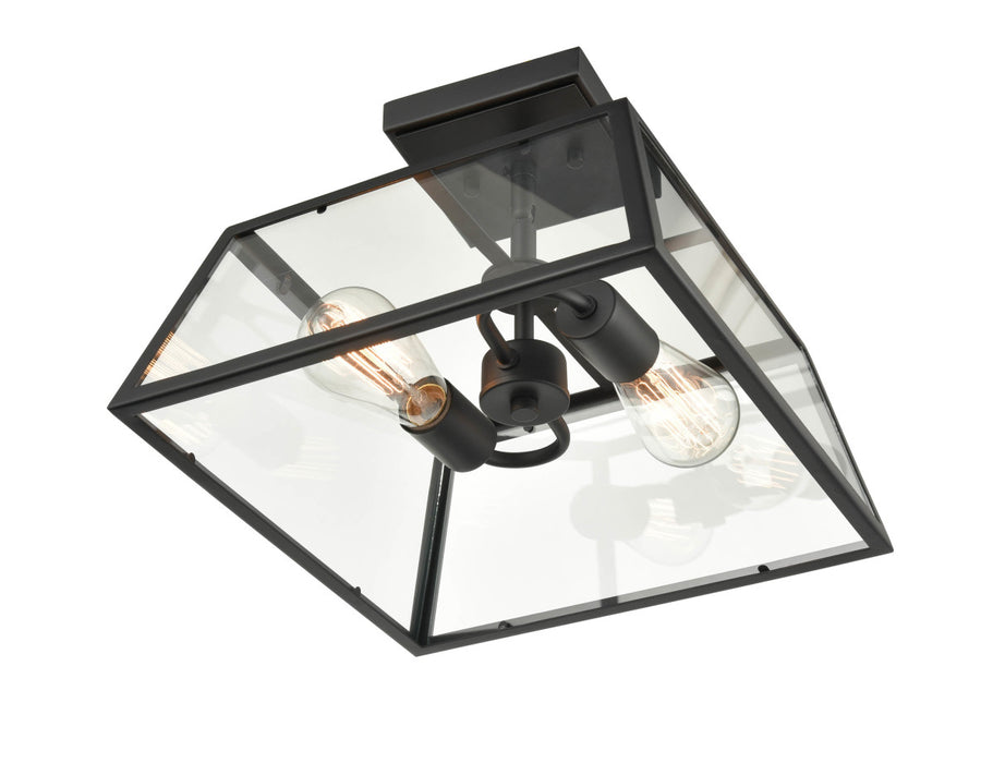 Millennium 8022-PBK Two Light Outdoor Lantern, Powder Coated Black