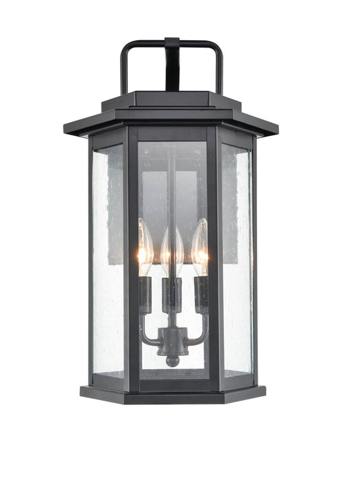 Millennium 2685-PBK Three Light Outdoor Wall Bracket, Powder Coated Black