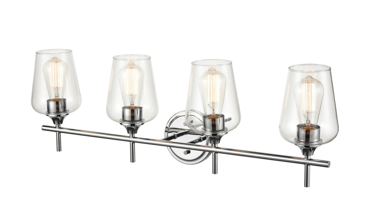 Millennium 9704-CH Four Light Vanity, Chrome