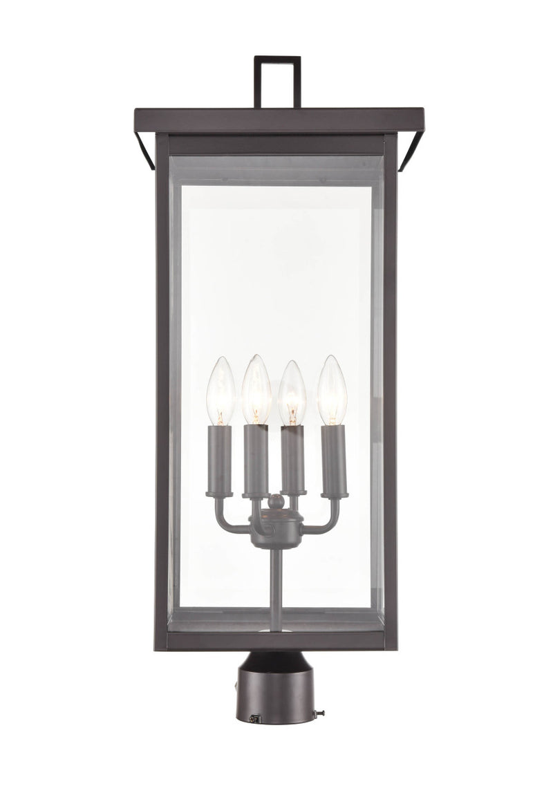 Millennium 42604-PBZ Four Light Outdoor Post Lantern, Powder Coated Bronze
