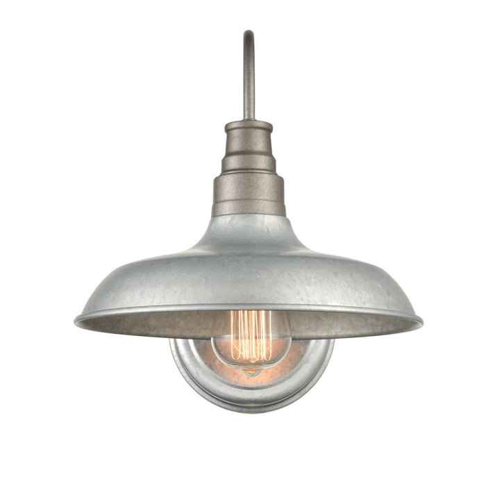 Millennium 2901-GA One Light Outdoor Wall Bracket, Galvanized