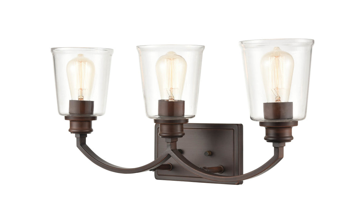 Millennium 3603-RBZ Three Light Vanity, Rubbed Bronze