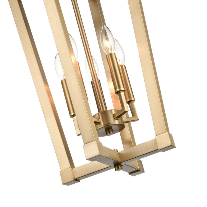 Millennium 9125-MG Five Light Pendant, Modern Gold