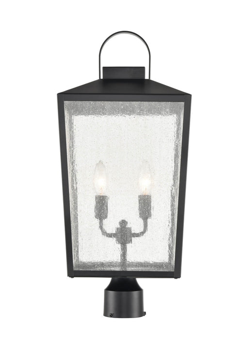 Millennium 42654-PBK Two Light Outdoor Post Lantern, Powder Coated Black