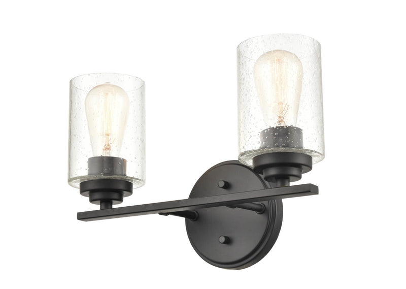 Millennium 3682-MB Two Light Vanity, Matte Black