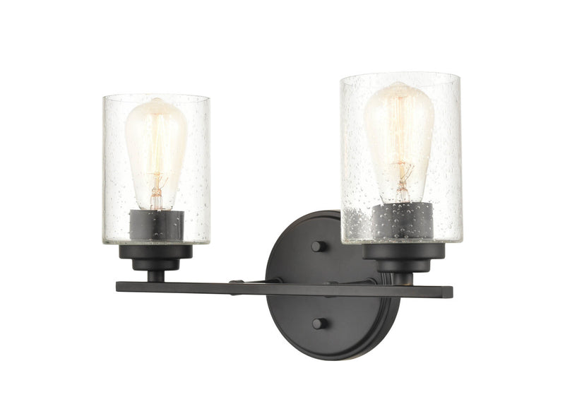 Millennium 3682-MB Two Light Vanity, Matte Black