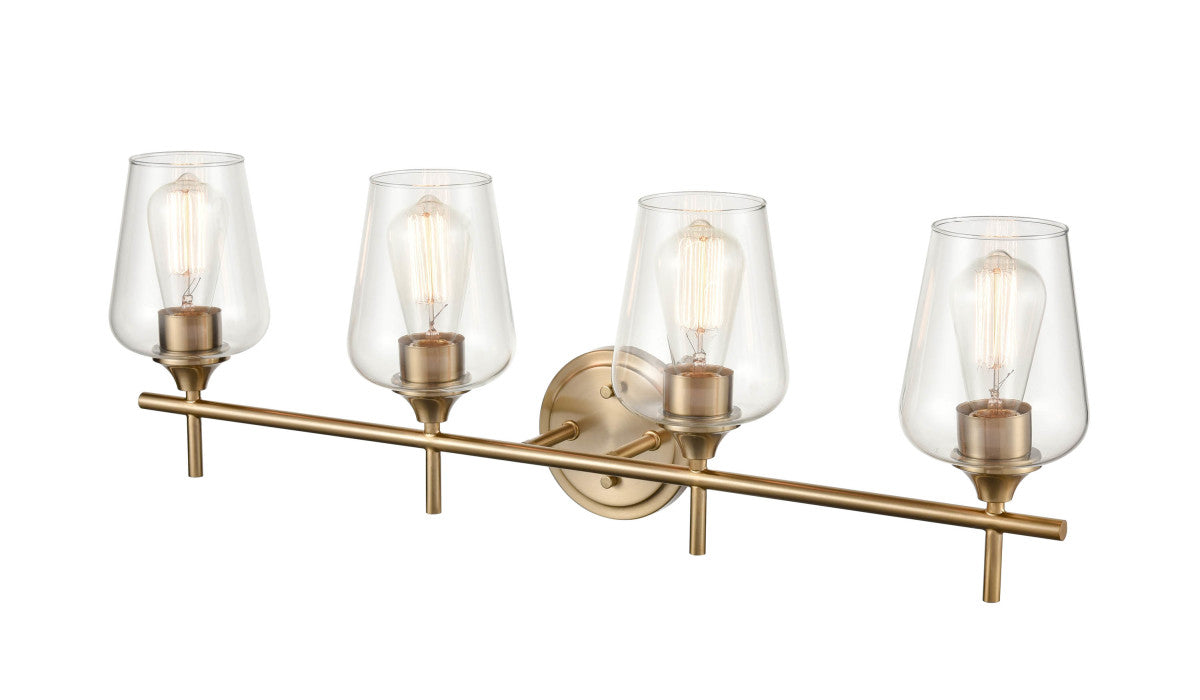 Millennium 9704-MG Four Light Vanity, Modern Gold