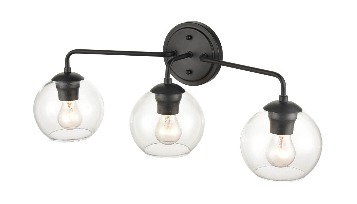 Millennium 9753-MB Three Light Vanity, Matte Black