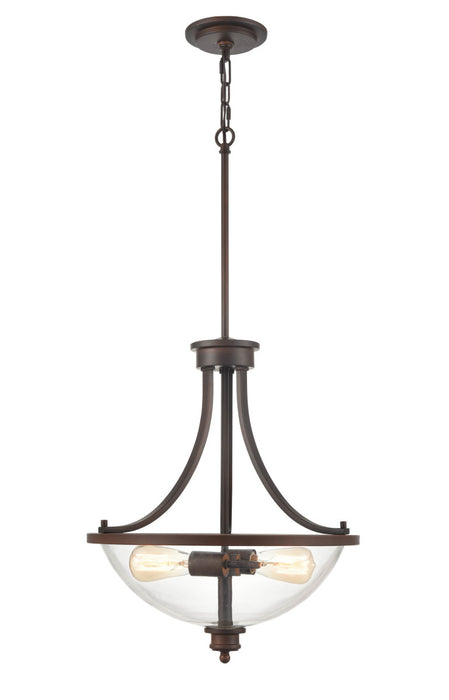 Millennium 3632-RBZ Two Light Pendant, Rubbed Bronze
