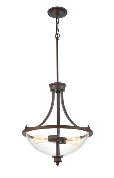 Millennium 3632-RBZ Two Light Pendant, Rubbed Bronze