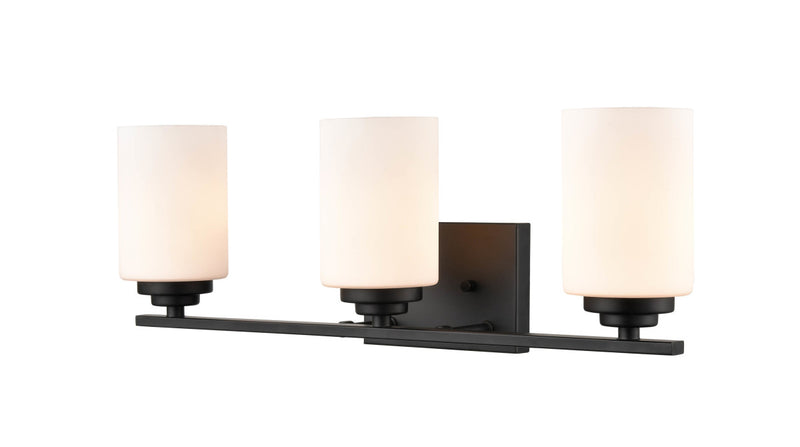 Millennium 3183-MB Three Light Vanity, Matte Black