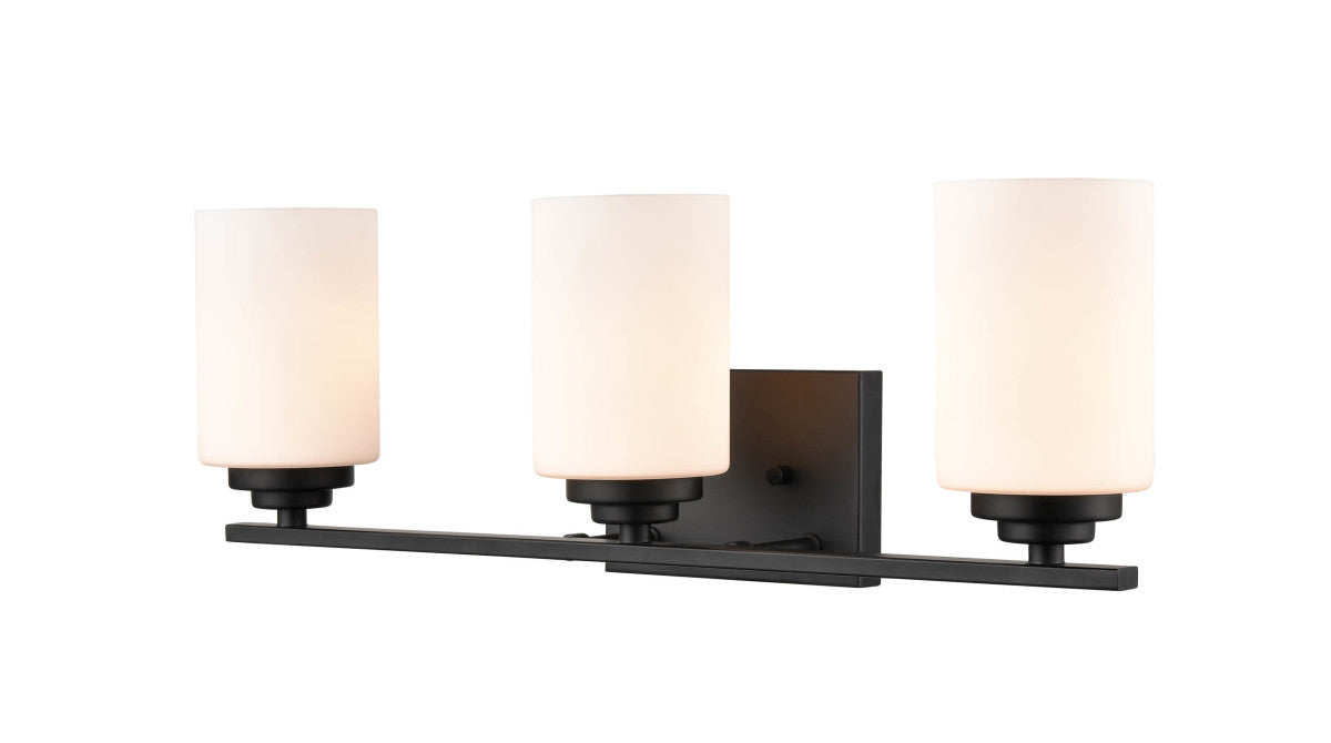 Millennium 3183-MB Three Light Vanity, Matte Black