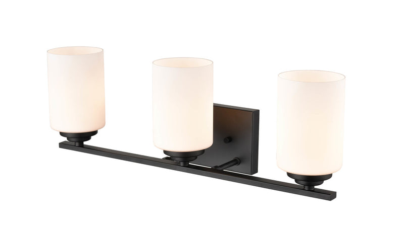 Millennium 3183-MB Three Light Vanity, Matte Black