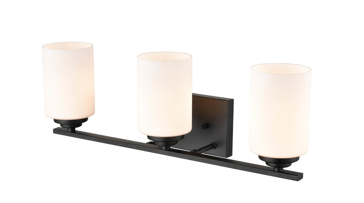 Millennium 3183-MB Three Light Vanity, Matte Black