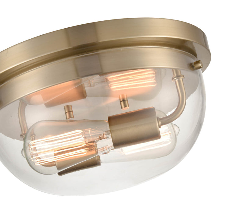 Millennium 9712-MG Two Light Flushmount, Modern Gold