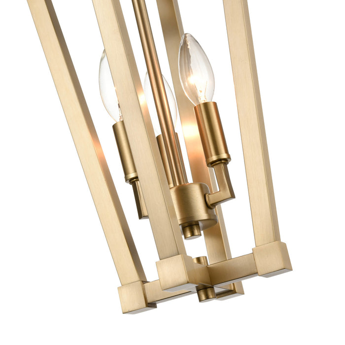 Millennium 9123-MG Three Light Pendant, Modern Gold