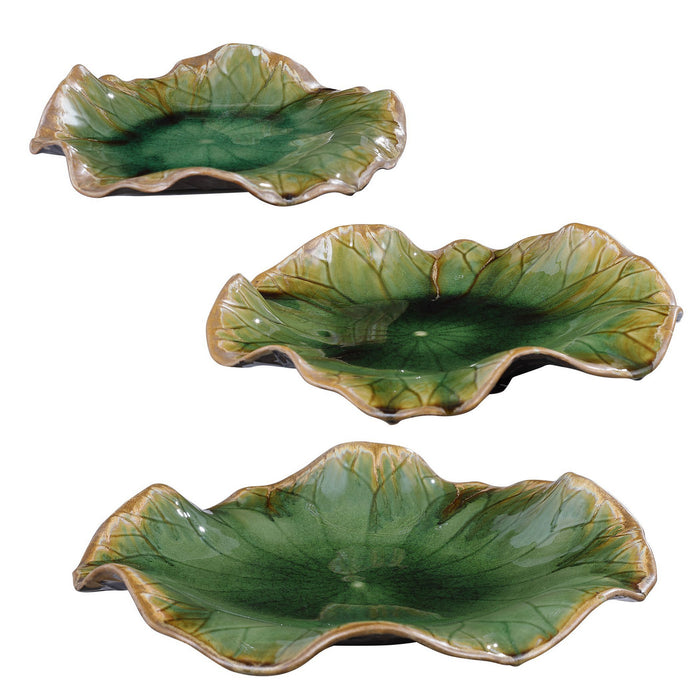 Uttermost 04247 Wall Decor, S/3, Green With Brown