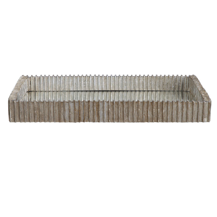 Uttermost 17732 Tray, Silver Leaf