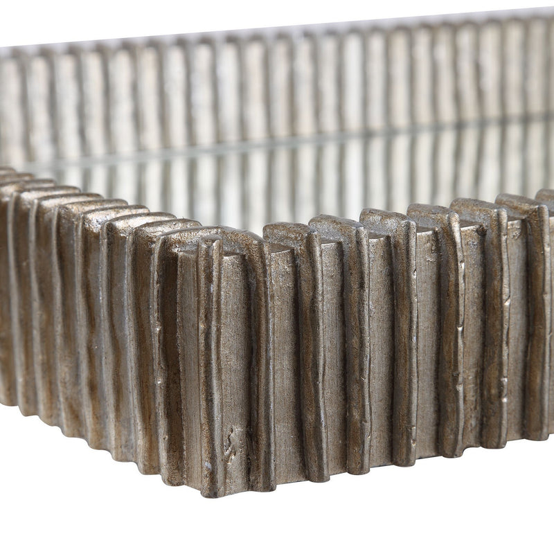 Uttermost 17732 Tray, Silver Leaf