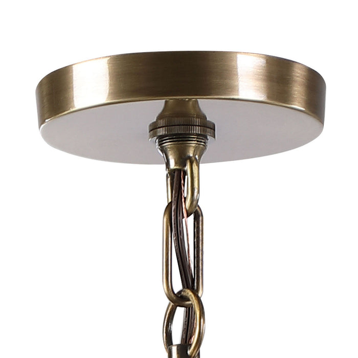 Uttermost 21517 Four Light Pendant, Antique Brass